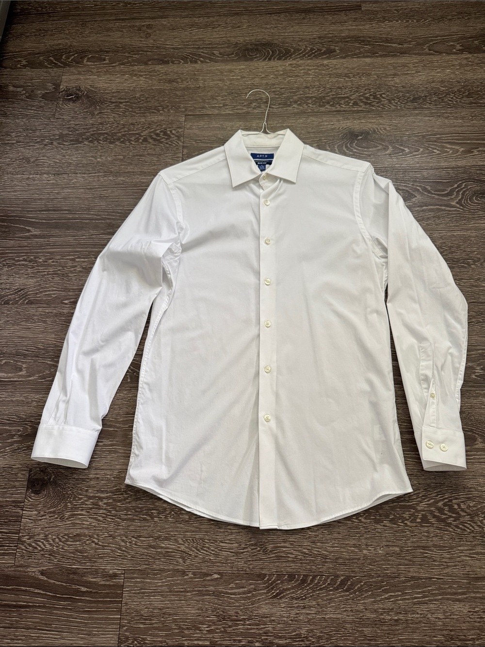 Apt. 9 White Men's Dress Shirt - Classic Spread Collar